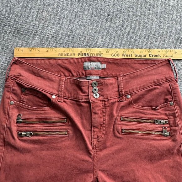 Torrid Jeggings Womens 18R Rust Zipper Accents Super Soft Skinny Jeans Moto Tech - Picture 15 of 16